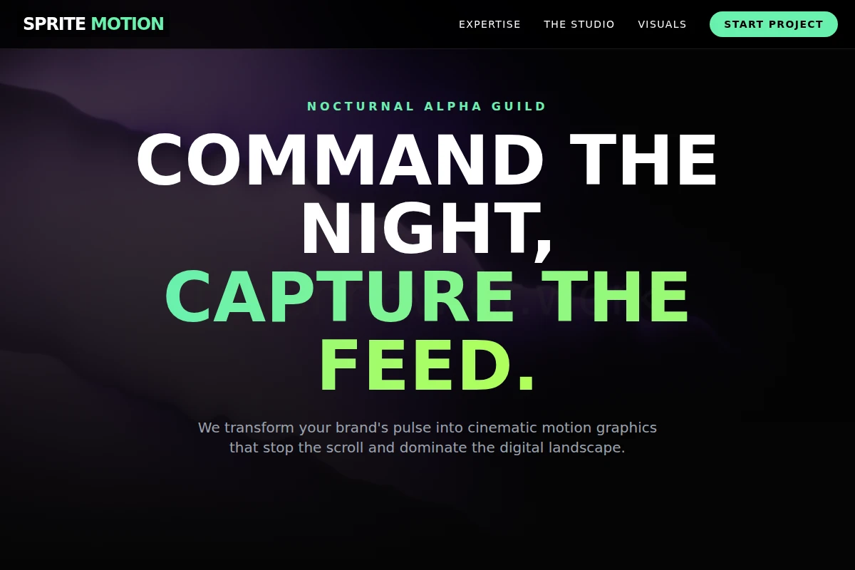 Sprite Motion Graphics